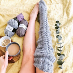 2024 Warm Over Knee Extra Long Knitted Socks