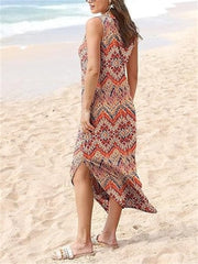 Women's Casual Side Slit Loose Tank Dress