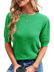 Women's Loose Fit Light Knit Top