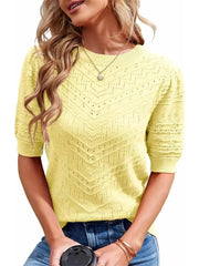 Women's Loose Fit Light Knit Top