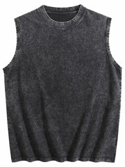 Women's Vintage Washed Sleeveless Tank Top