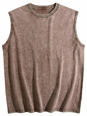 Women's Vintage Washed Sleeveless Tank Top