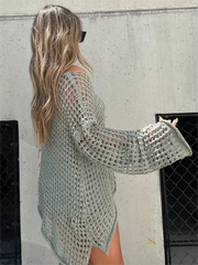 Women's Fashion Crochet Skeleton Blouse