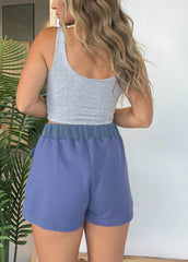 Women's High Rise Pockets Cargo Shorts