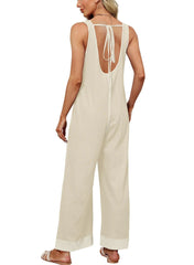 Women's Waffle Knit Wide Leg Jumpsuits