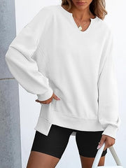 Women's Oversized V Neck Sweatshirts