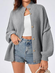 Women's Oversized Lantern Sleeve Cardigans