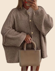 Women's Chunky Knit Button Front Cardigan