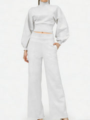 Women's Turtleneck Casual Two-Piece Set