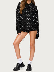 Women's Polka Dot Hoodie Set