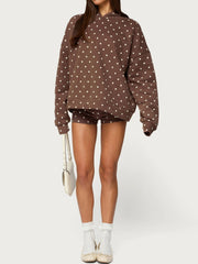 Women's Polka Dot Hoodie Set