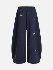 Cute Dachshund Embroidered Baggy Sweatpants