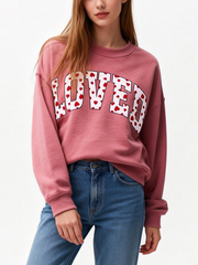 Women's Valentine¡¯s Loved Graphic Sweatshirt