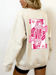 Women's Queen of Hearts Valentine's Day Sweatshirt