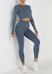 Yoga Workout Bundle Top+Legging Set