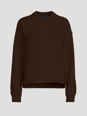 Women's Crew Neck Ribbed Sweater
