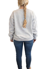 Valentine¡¯s Day Heart-print Striped Sweatshirt