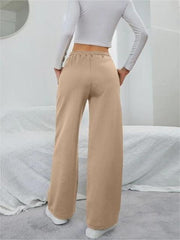 Solid Drawstring Slant Pocket Sweatpants