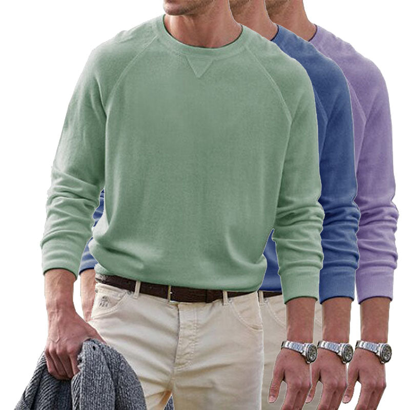 Men's Cotton Casual Crew Neck Tops
