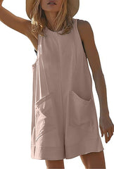 Women's Casual Rompers with Pockets