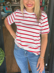New Women's Casual Striped Tee