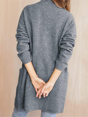 New Long Patch Pocket Sweater Coat