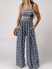 Women's Boho Floral Jumpsuit