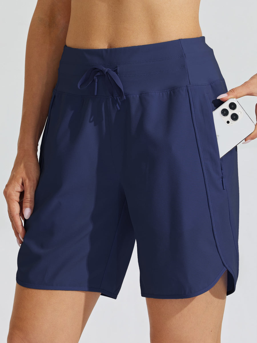 Women's 7 Inseam Athletic High Wasistband Shorts