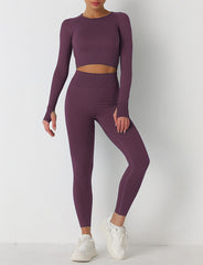 Yoga Workout Bundle Top+Legging Set