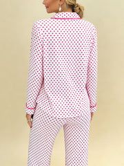 Women's Valentine's Day Heart-Patterned Pajama Set