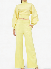 Women's Turtleneck Casual Two-Piece Set