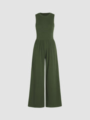 Sleeveless Tank Top Casual Jumpsuit