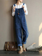NEW |  Wide Leg Corduroy Overalls
