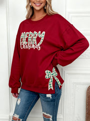 Women's Christmas Bow Sweatshirt