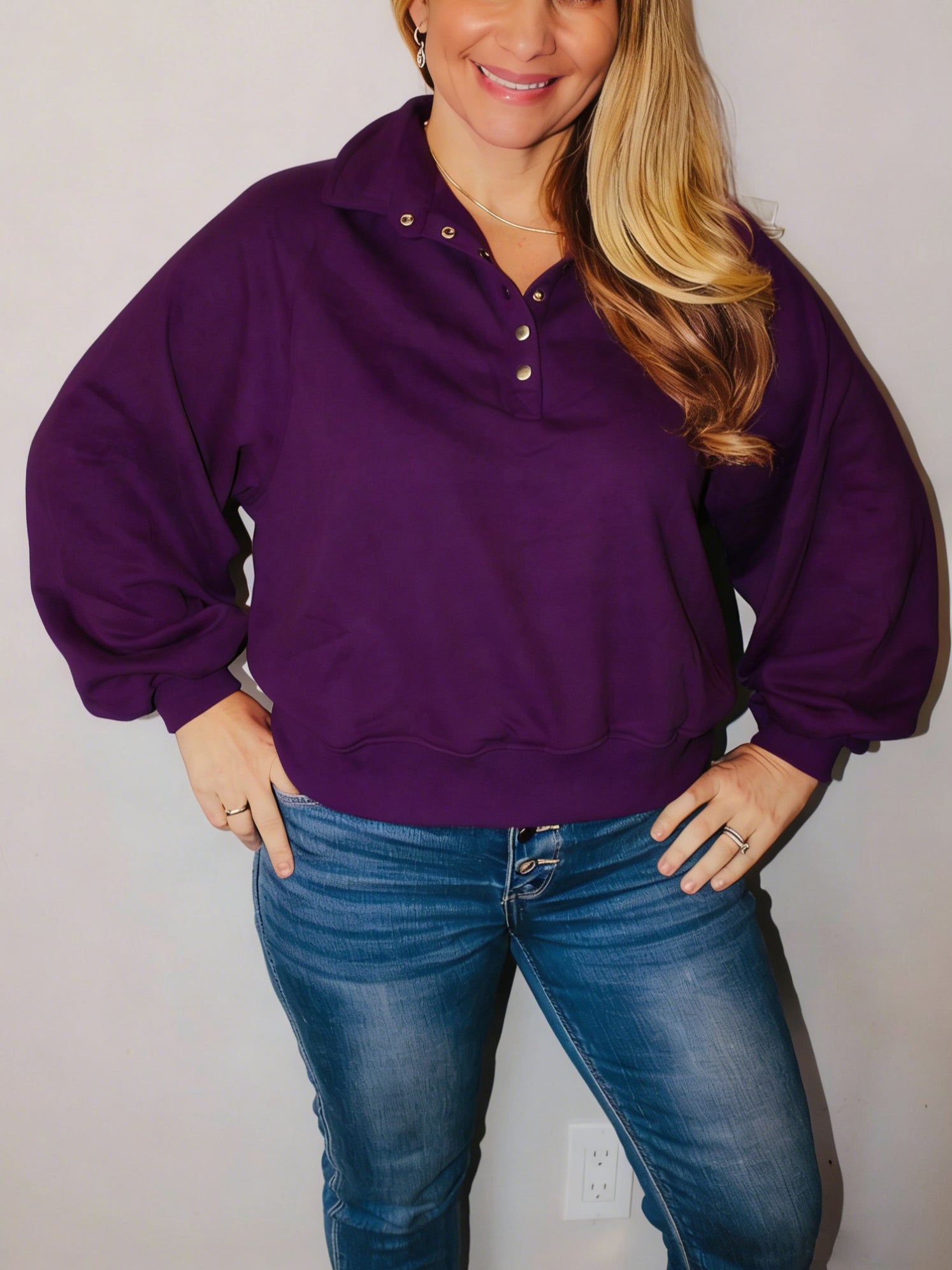 Women's Chill Vibe Oversized V-Neck Top