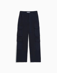 Adjustable Multi-pocket Twill Cargo Trousers