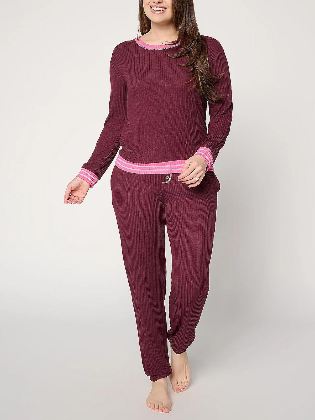 Women's Ribbed Butterknit Lounge Set