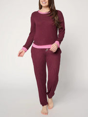 Women's Ribbed Butterknit Lounge Set