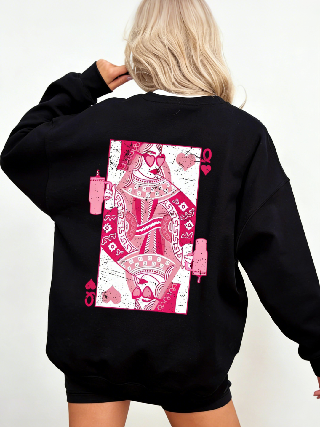 Women's Queen of Hearts Valentine's Day Sweatshirt