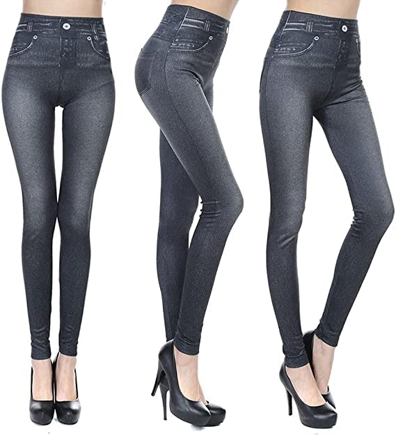 Thermal Fleece Denim Jeggings