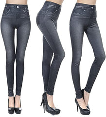Thermal Fleece Denim Jeggings