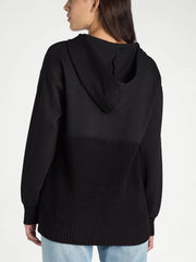 Women's Casual Mix Media Hoodie