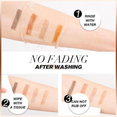 3D Waterproof Microblading Eyebrow Pen 4 Fork Tip Tattoo Pencil