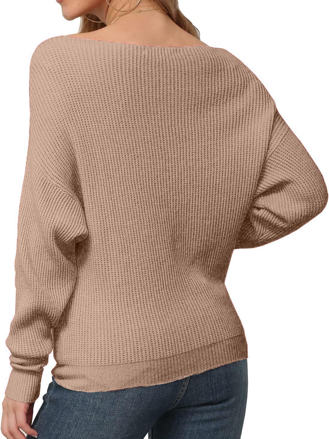 Women's Christmas Off Shoulder Knitted Pullover