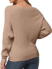 Women's Christmas Off Shoulder Knitted Pullover
