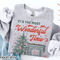 It's the Most Wonderful Time' Vintage Christmas Sweatshirt