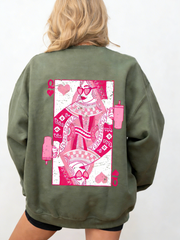 Women's Queen of Hearts Valentine's Day Sweatshirt