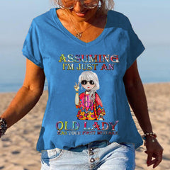 Summer New Girls English Print T-shirt