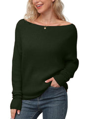 Women's Christmas Off Shoulder Knitted Pullover