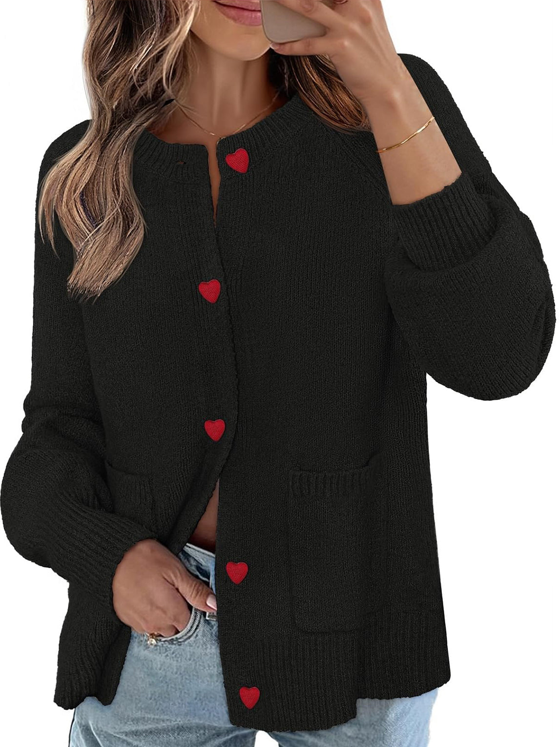 Women's Chunky Knit Button Up Cardigan Sweaters